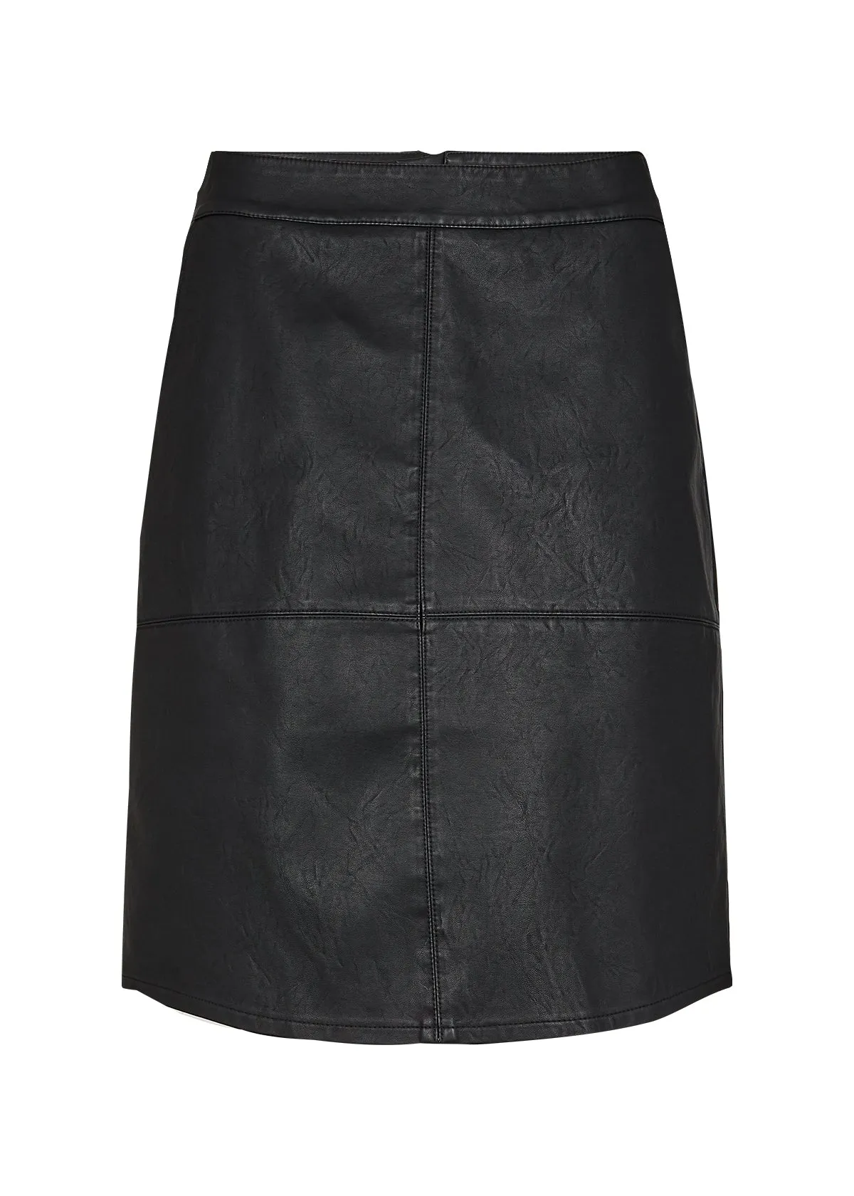 16881- Faux Leather Skirt- Soya Concept