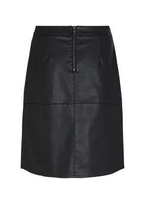 16881- Faux Leather Skirt- Soya Concept