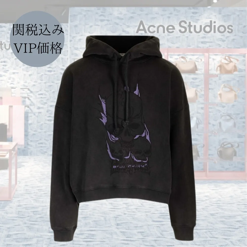 Acne Studios  |Pullovers Street Style Long Sleeves Plain Cotton Logo