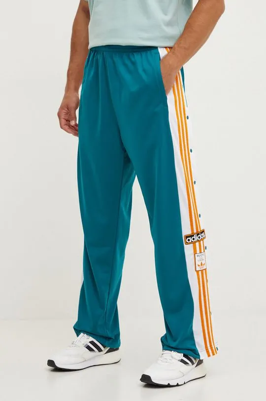 adidas Originals trousers Adibreak men's turquoise color IY9932