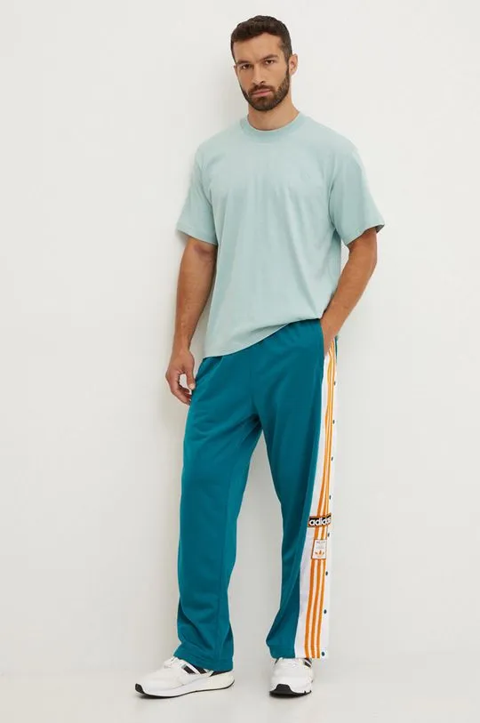 adidas Originals trousers Adibreak men's turquoise color IY9932