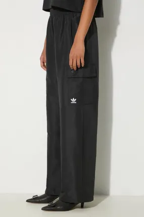 adidas Originals trousers Essentials Woven Cargo women's black color IX9974