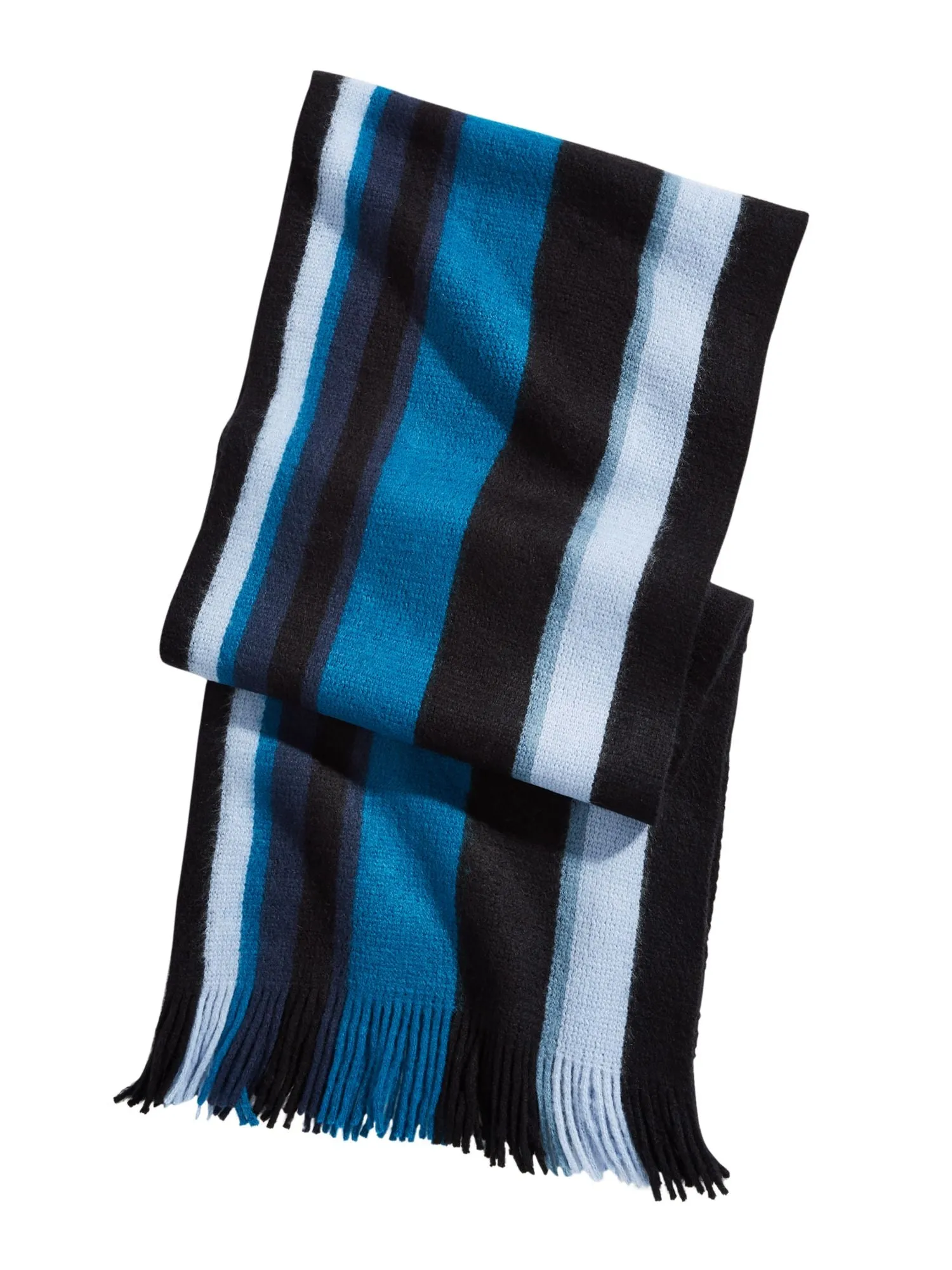 ALFANI Mens Blue Acrylic Fringed Winter Scarf