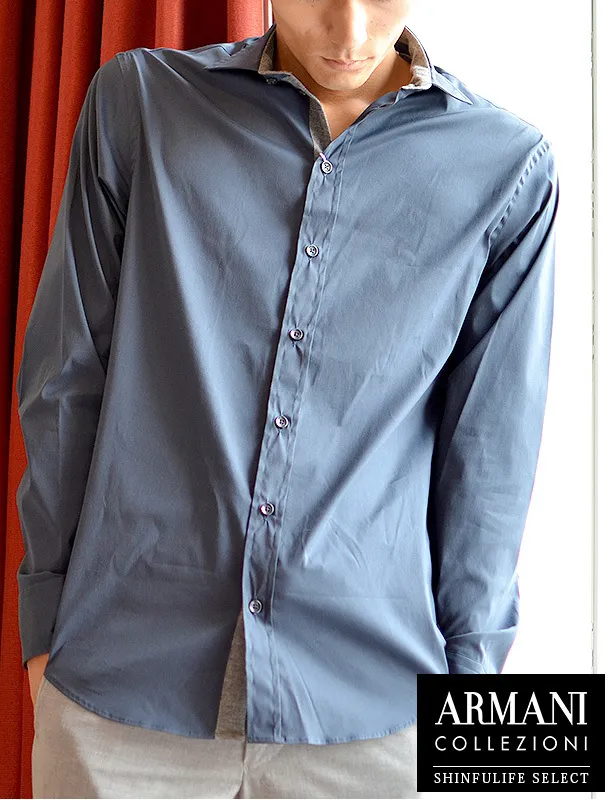 ARMANI COLLEZIONI  |Long Sleeves Cotton Shirts