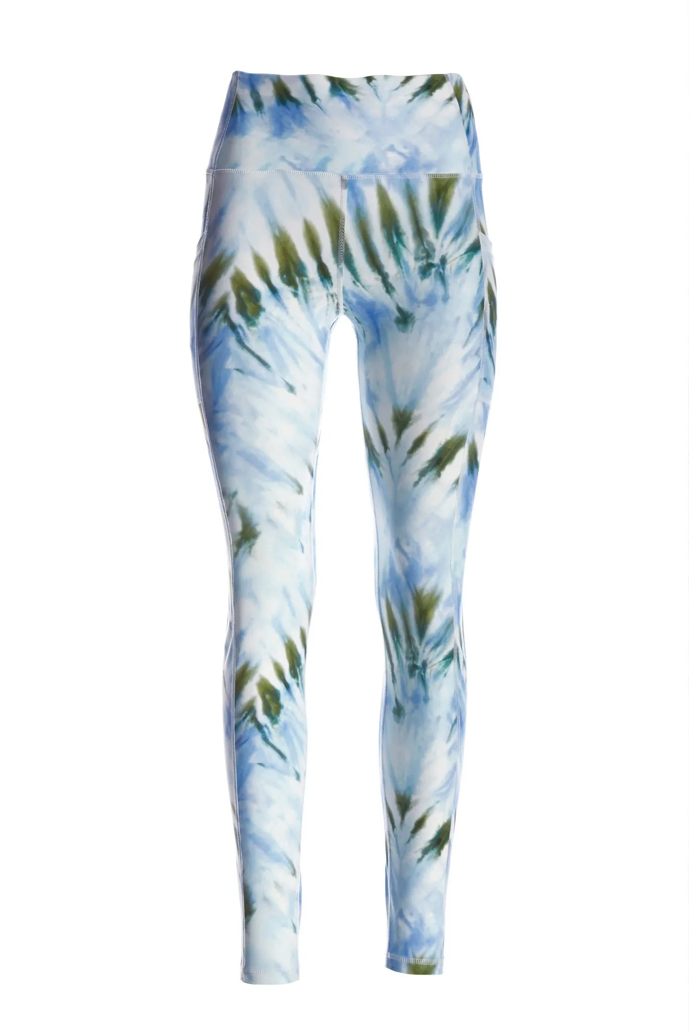 B Active Tie Dye Sport Legging Blue/Green Multi