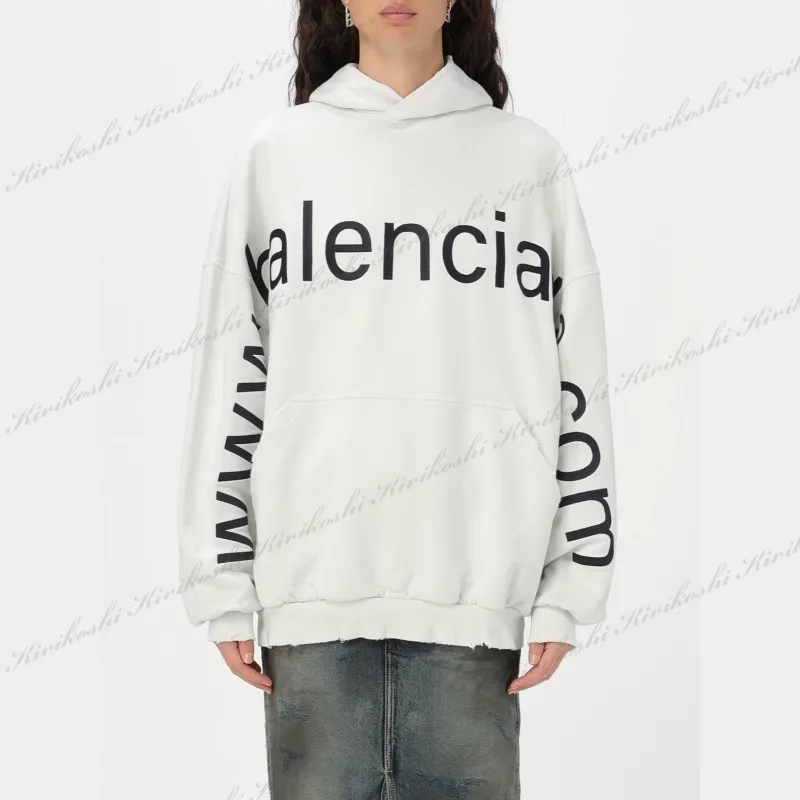 BALENCIAGA  |Unisex Street Style Long Sleeves Plain Cotton Oversized