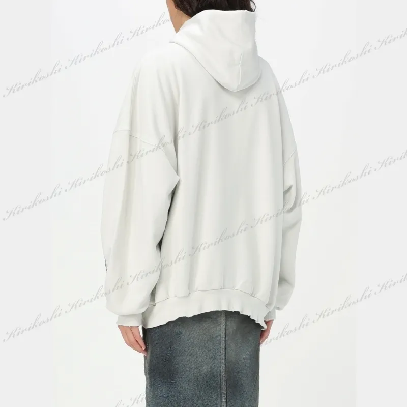 BALENCIAGA  |Unisex Street Style Long Sleeves Plain Cotton Oversized