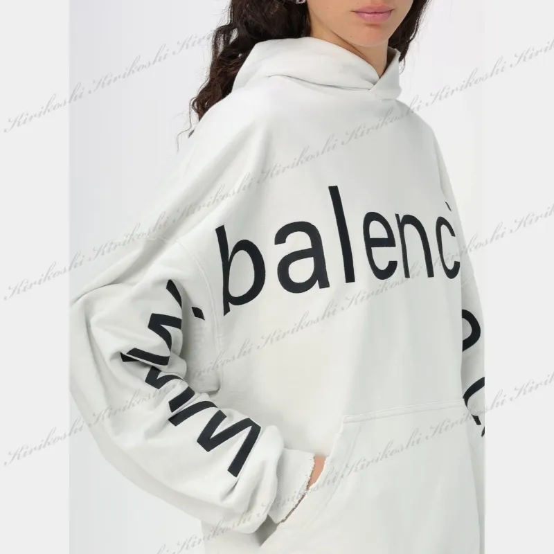 BALENCIAGA  |Unisex Street Style Long Sleeves Plain Cotton Oversized