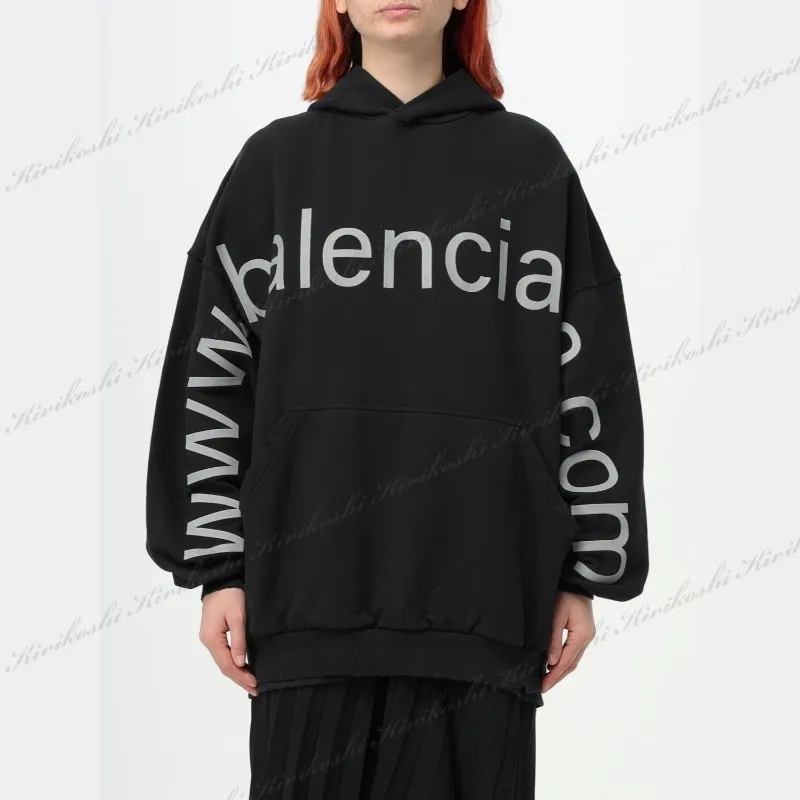 BALENCIAGA  |Unisex Street Style Long Sleeves Plain Cotton Oversized