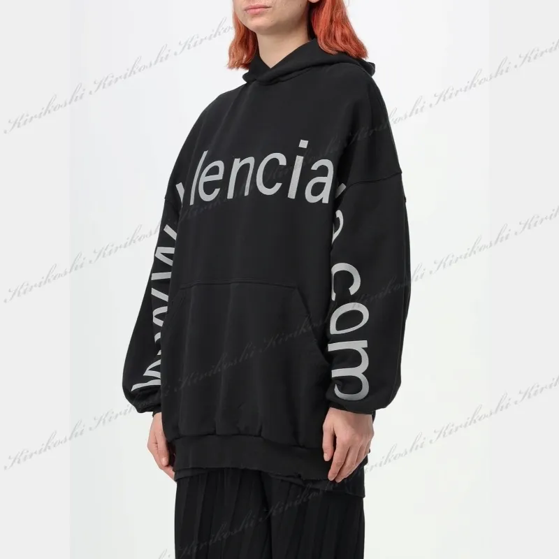 BALENCIAGA  |Unisex Street Style Long Sleeves Plain Cotton Oversized