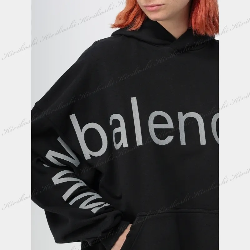 BALENCIAGA  |Unisex Street Style Long Sleeves Plain Cotton Oversized