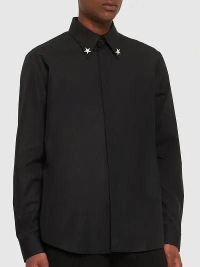 BALMAIN  |Long Sleeves Cotton Luxury Shirts