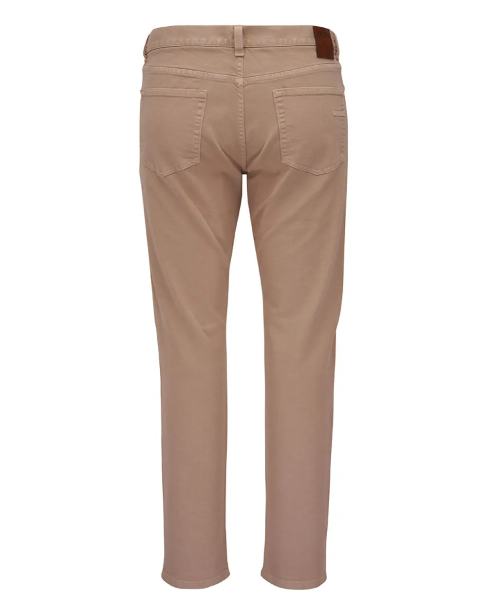 Beige Stretch 5 Pocket Pant