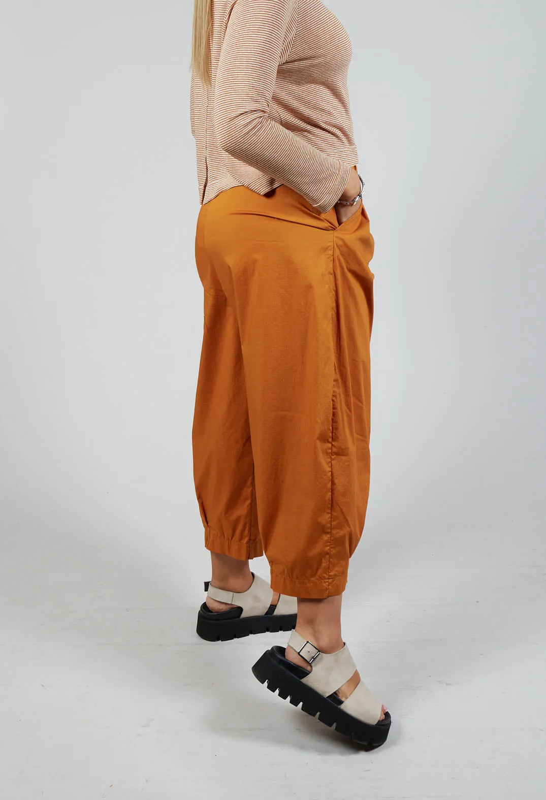 Bianco P Trousers In Ambra