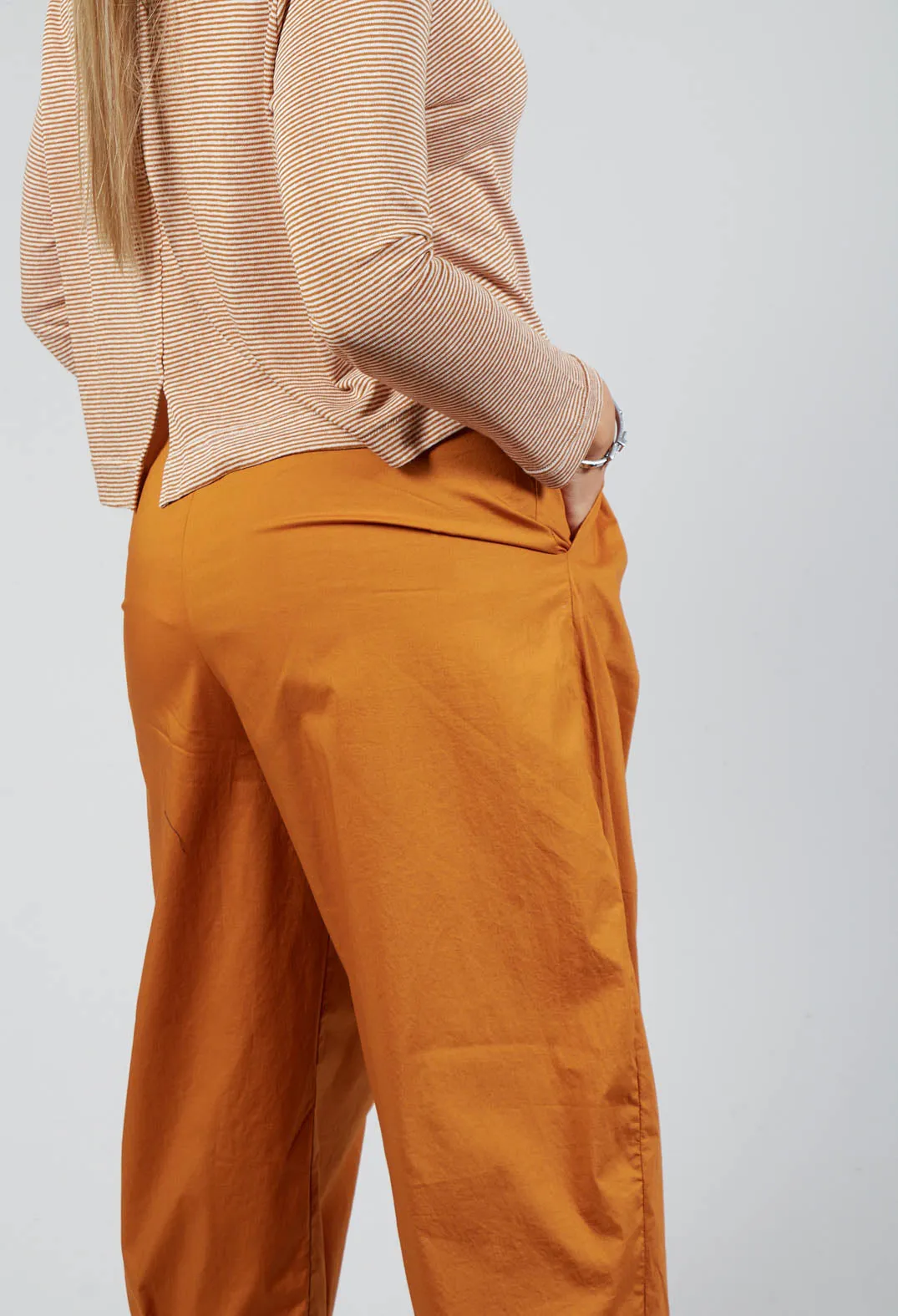 Bianco P Trousers In Ambra