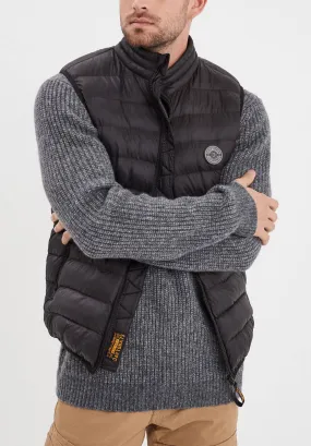 Black sleeveless down jacket “103101”