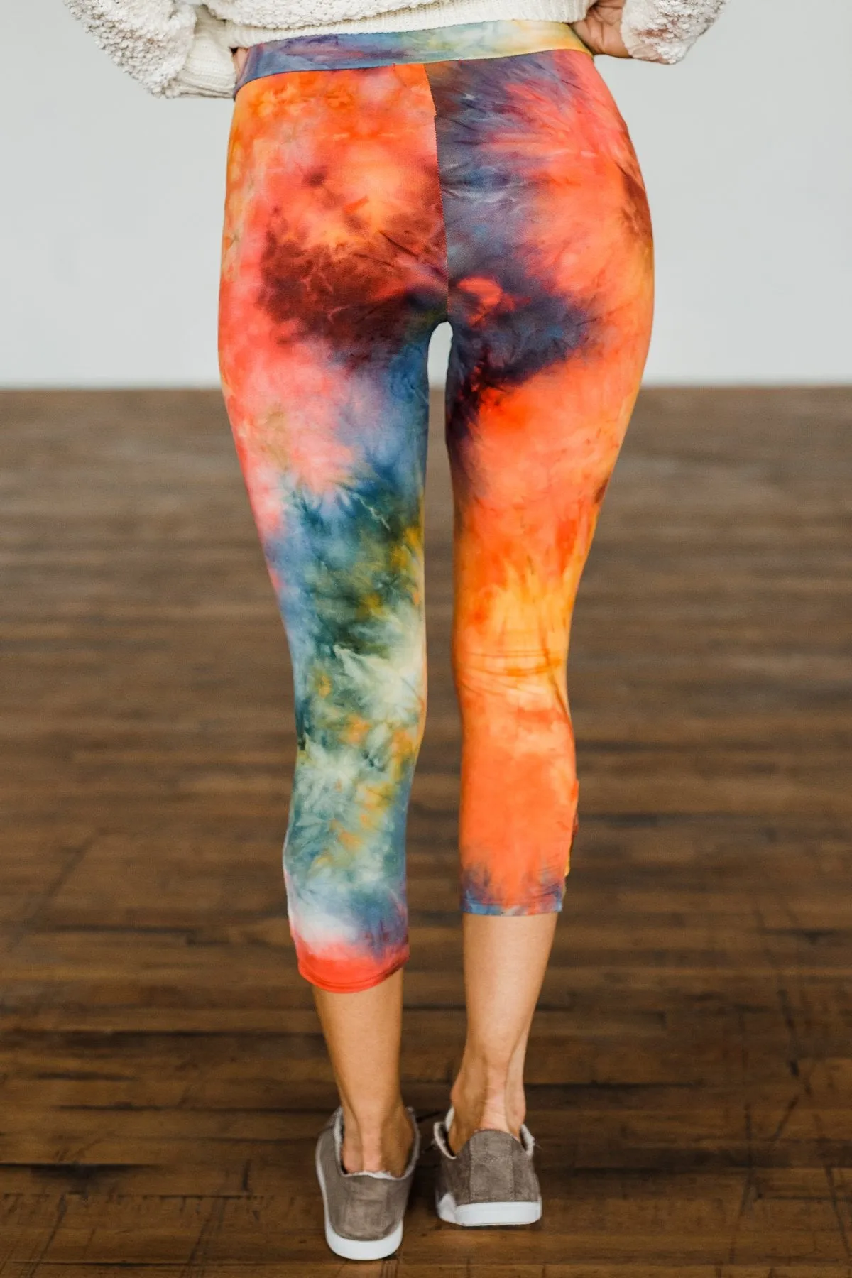 Born To Wander Tie Dye Leggings- Multi Color