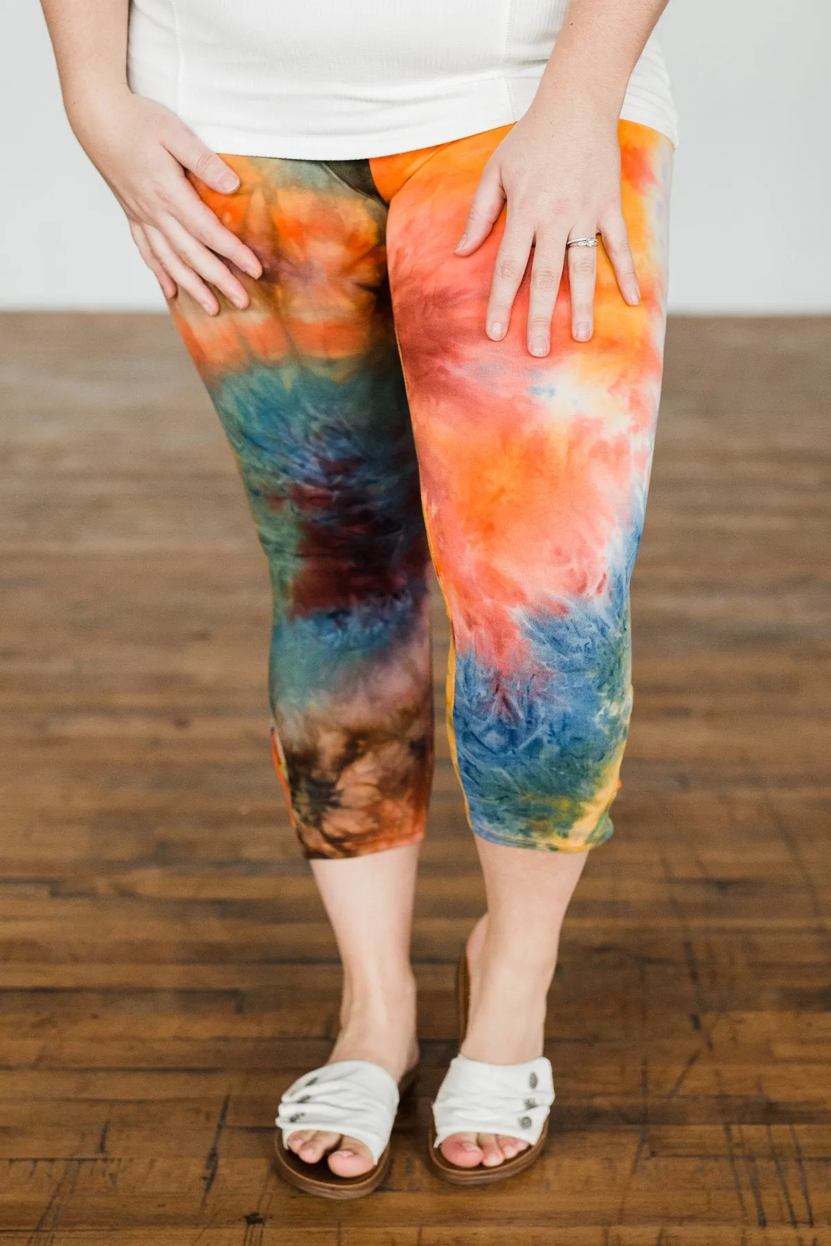 Born To Wander Tie Dye Leggings- Multi Color