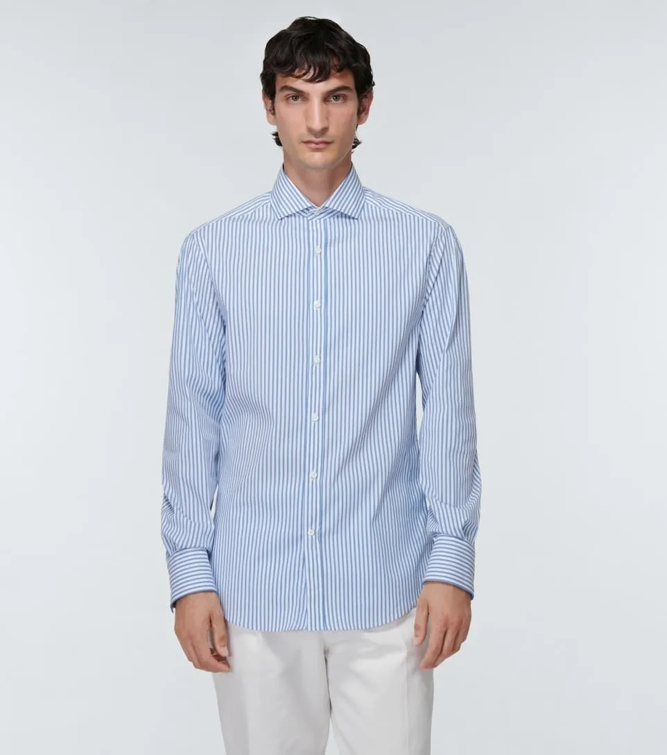 BRUNELLO CUCINELLI  |Long Sleeves Cotton Polos