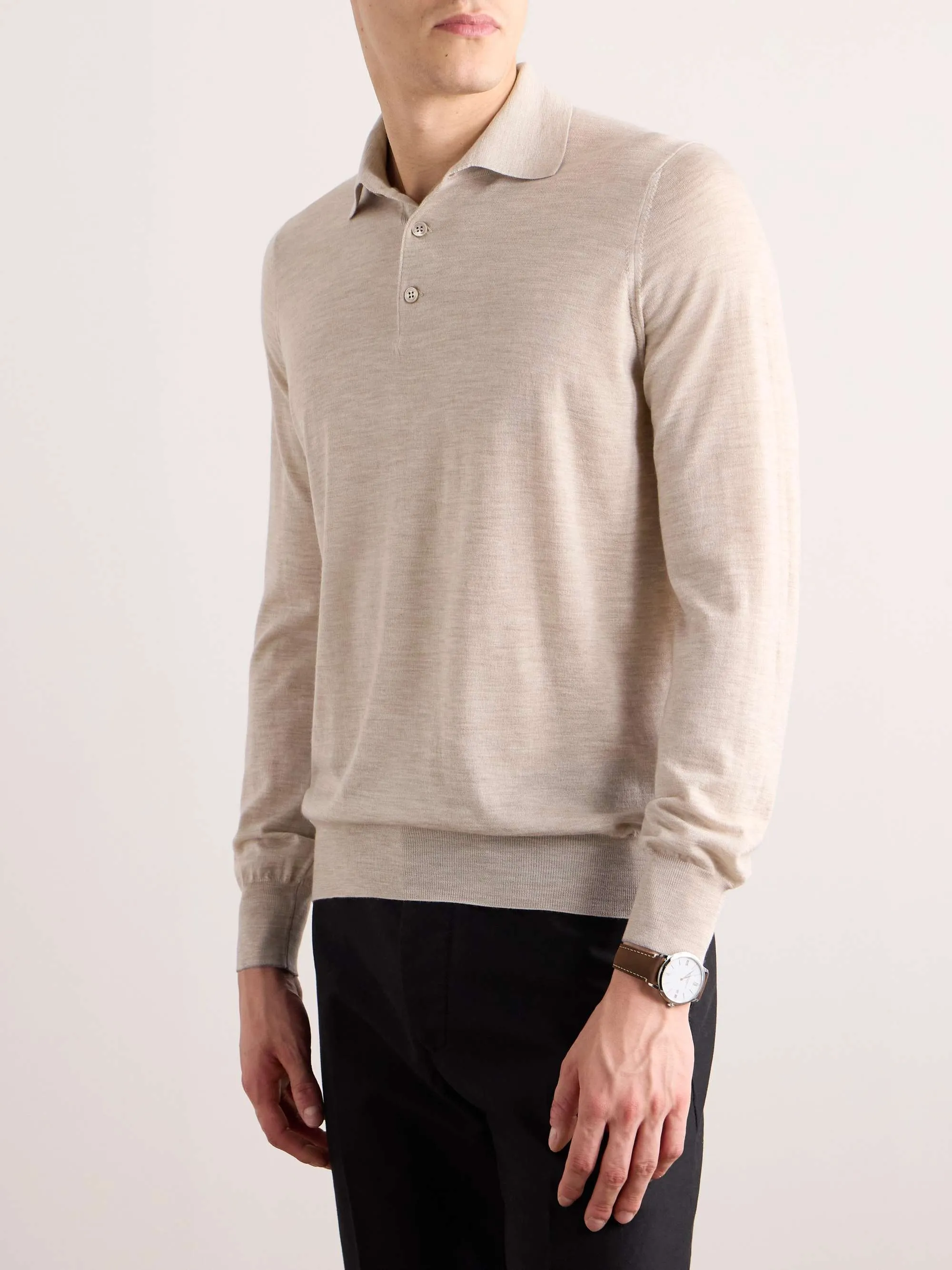 BRUNELLO CUCINELLI  |Pullovers Wool Cashmere Street Style Long Sleeves Plain