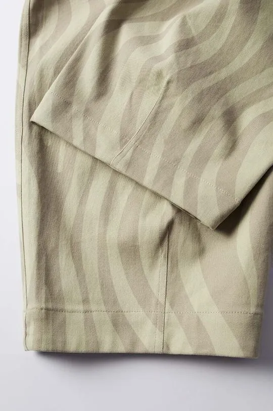 by Parra trousers Flowing Stripes Pant men's beige color 51151