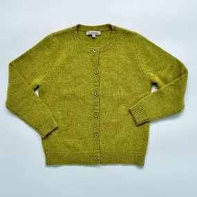 Caramel Chartreuse Merino Wool Cardigan: 6 Years