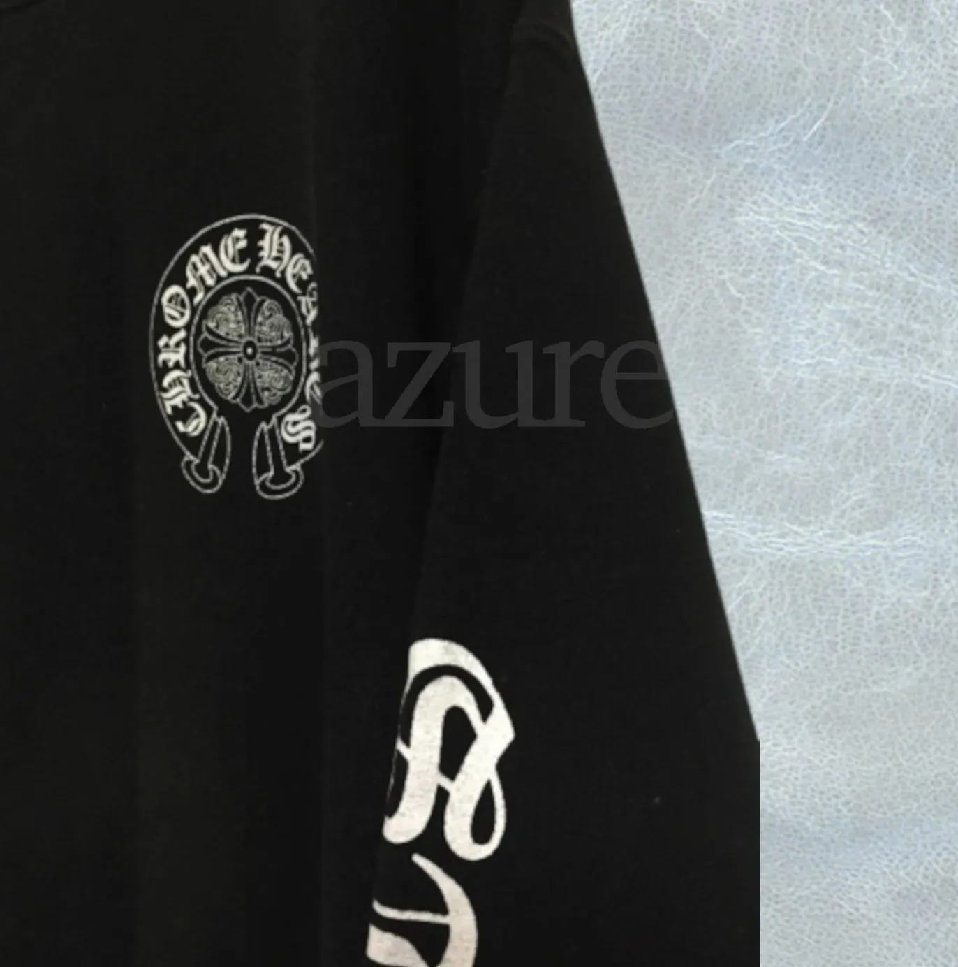 CHROME HEARTS  |Pullovers Unisex Street Style Long Sleeves Plain Cotton Logo