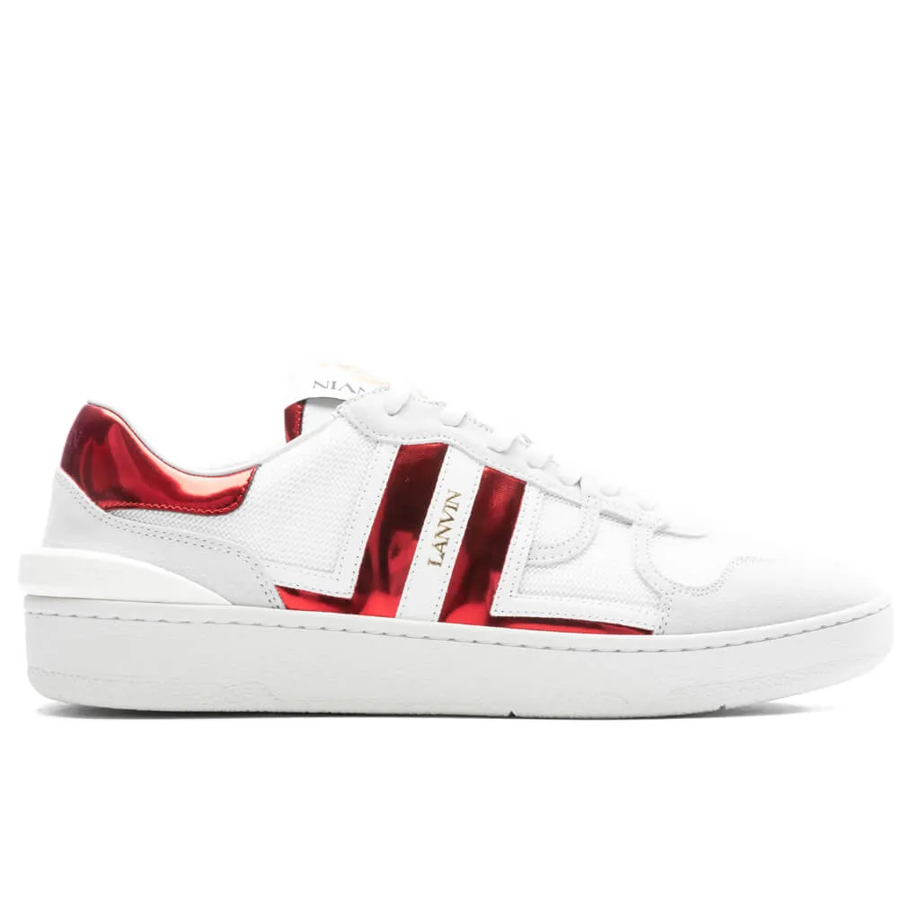 Clay Low Top Sneakers - White/Red