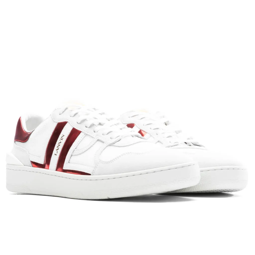 Clay Low Top Sneakers - White/Red