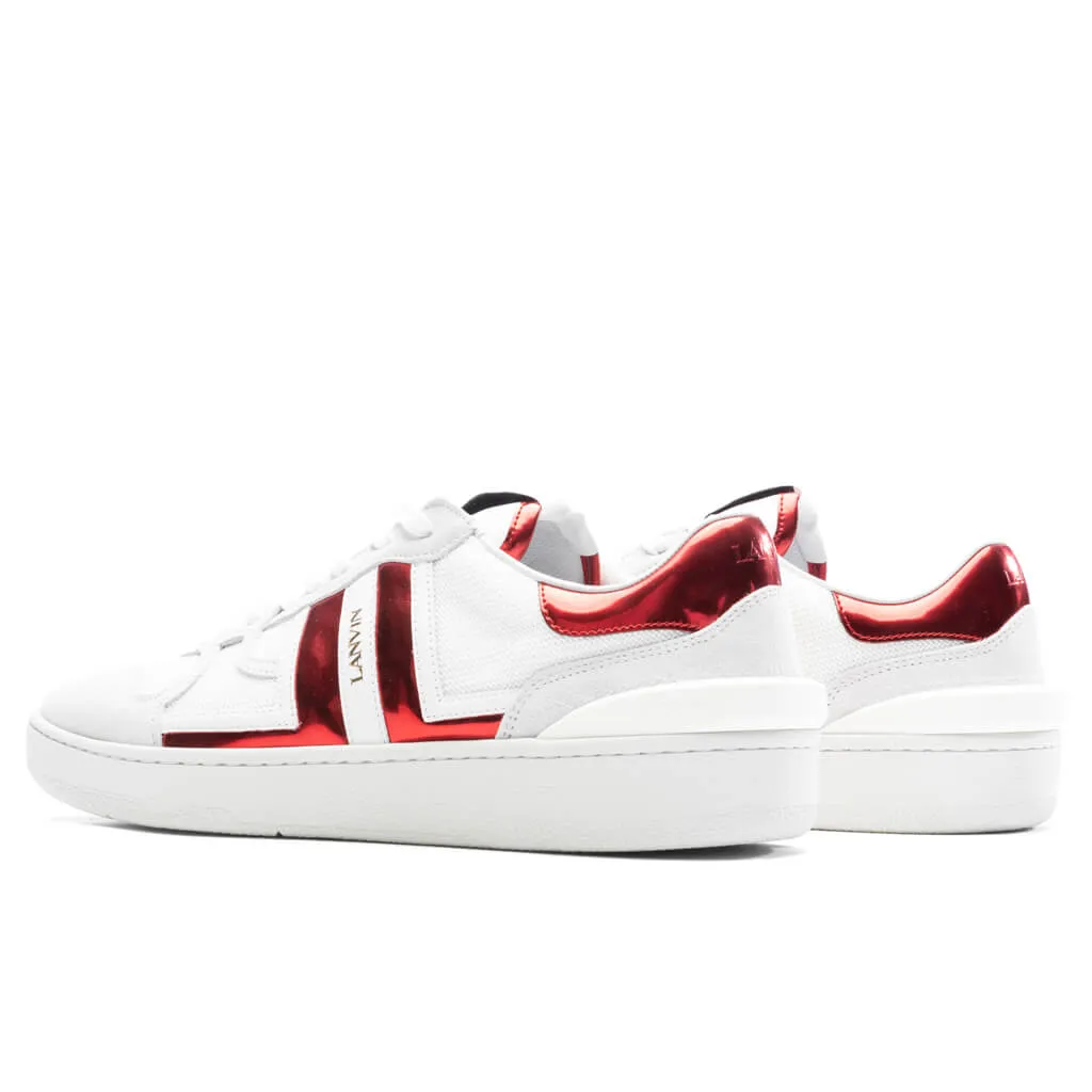 Clay Low Top Sneakers - White/Red