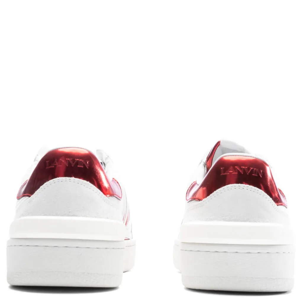 Clay Low Top Sneakers - White/Red