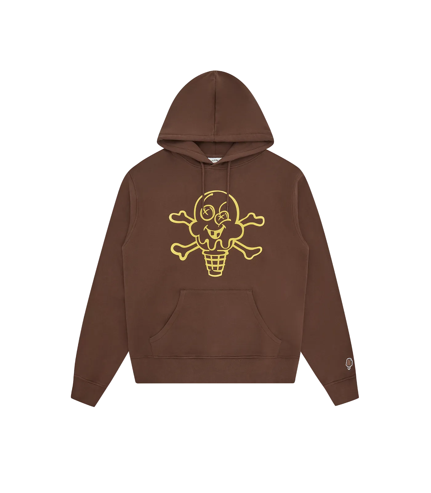 CONES AND BONES POPOVER HOOD - BROWN