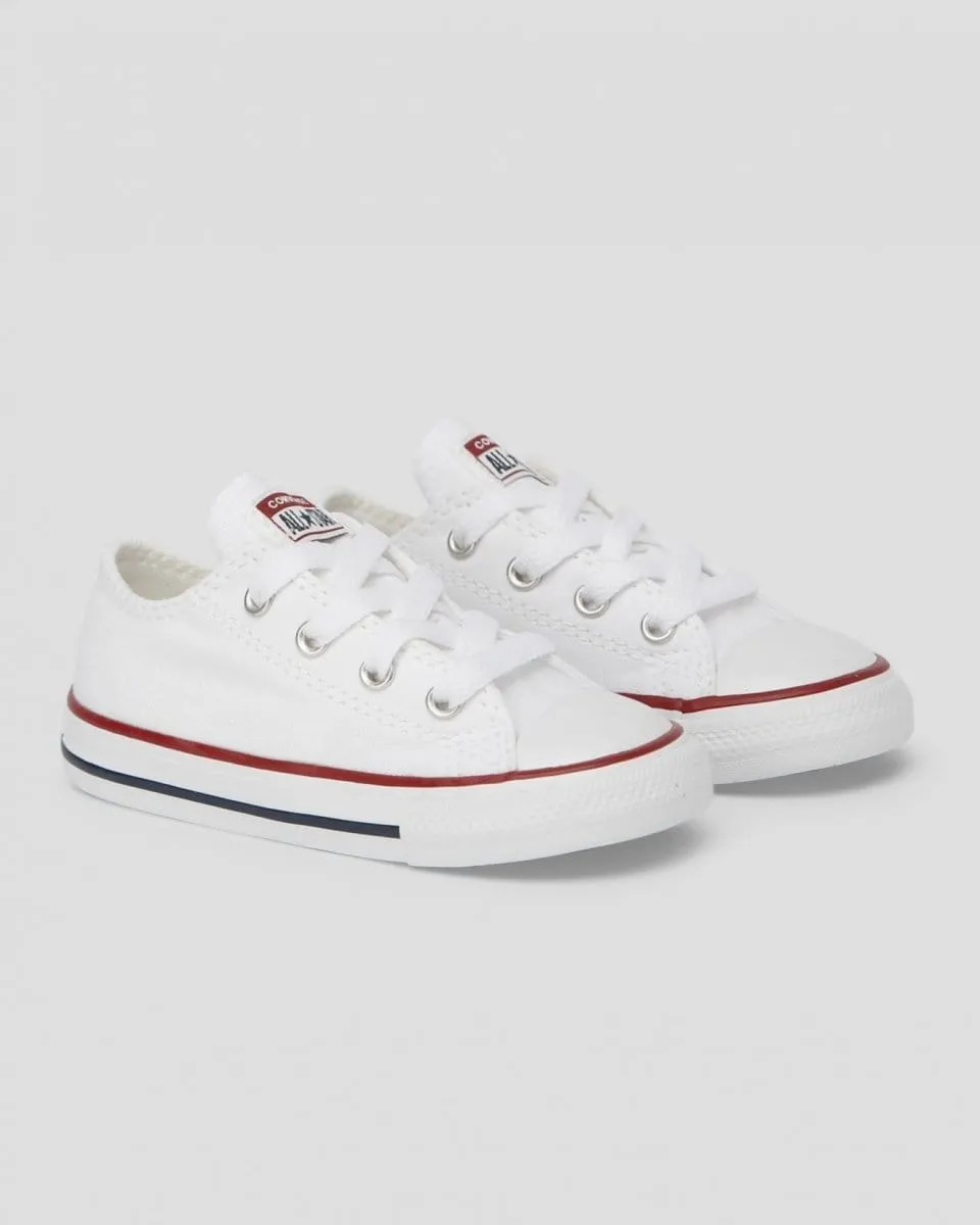 CONVERSE KIDS CHUCK TAYLOR ALL STARS LOW TOP WHITE SHOE