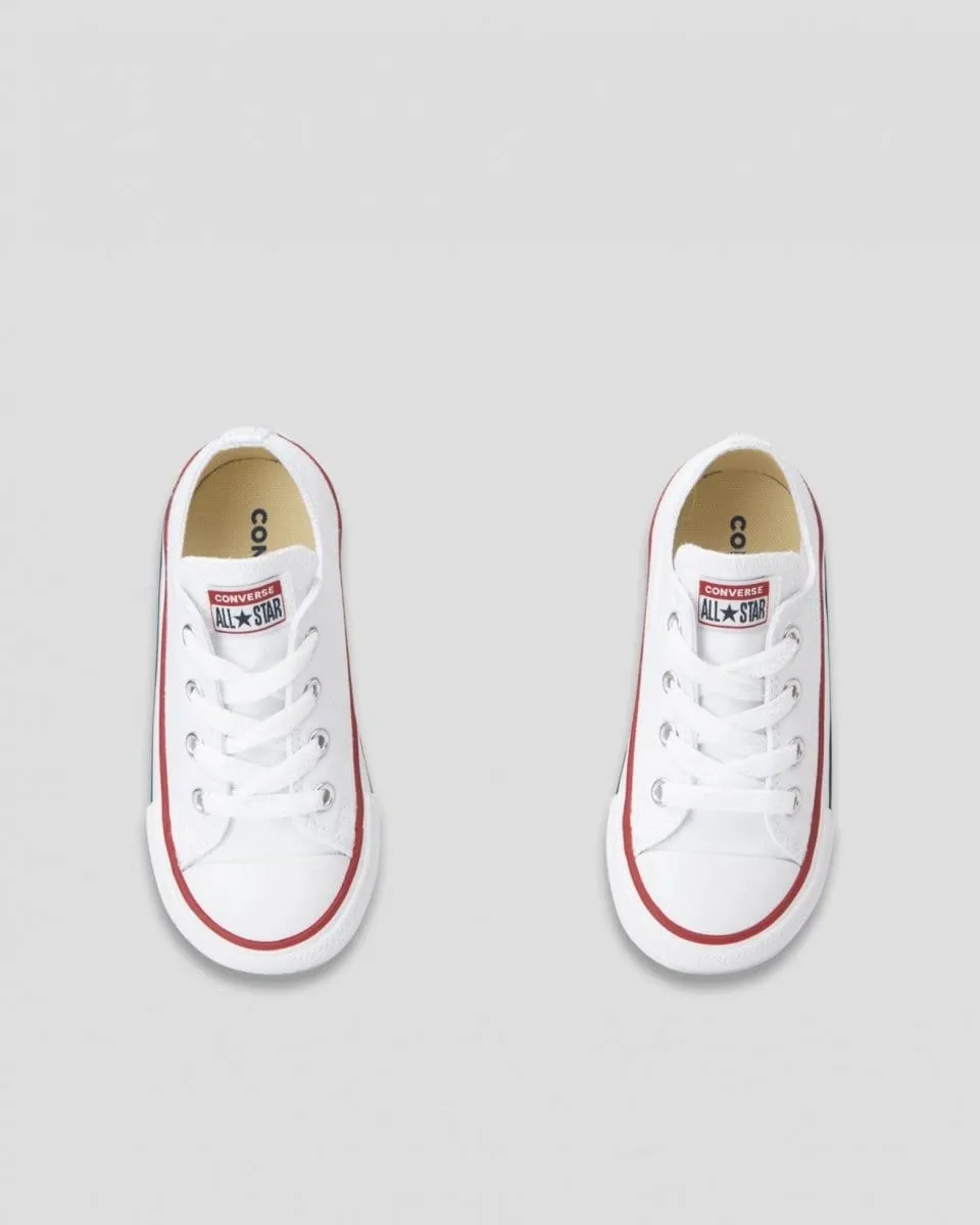 CONVERSE KIDS CHUCK TAYLOR ALL STARS LOW TOP WHITE SHOE