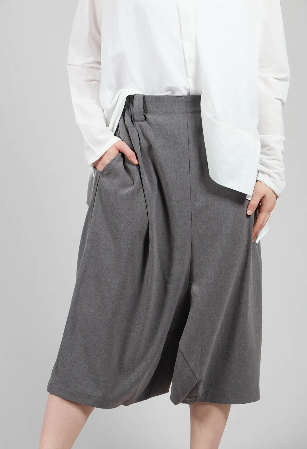 Culotte Style Trousers in Grey