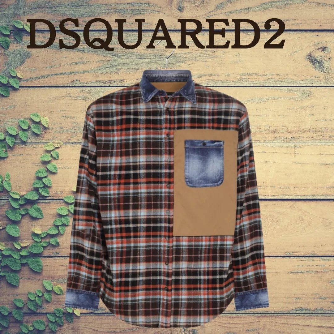 D SQUARED2  |Long Sleeves Luxury Shirts