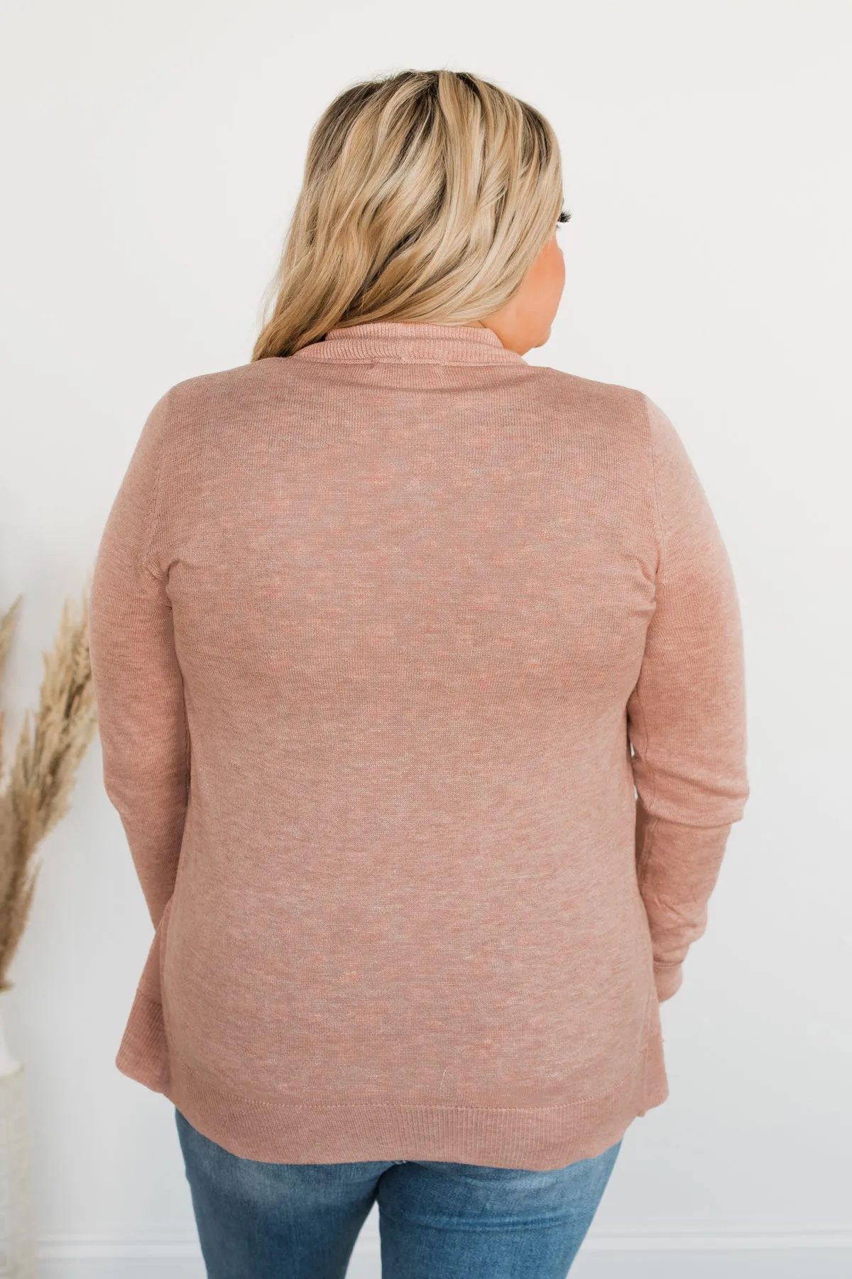 Dance Under The Stars Lightweight Cardigan- Blush