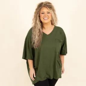 Dancing In The Mirror Top, Army Green