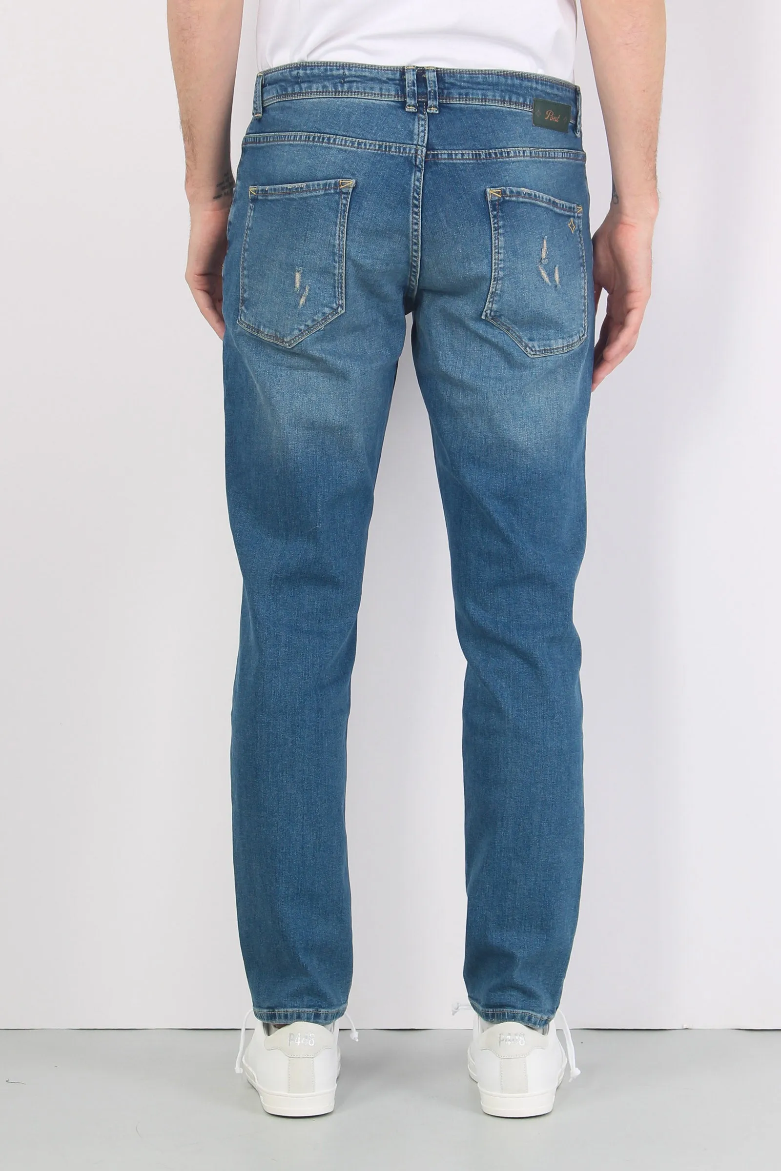 Denim Tapered Fit Denim Medio