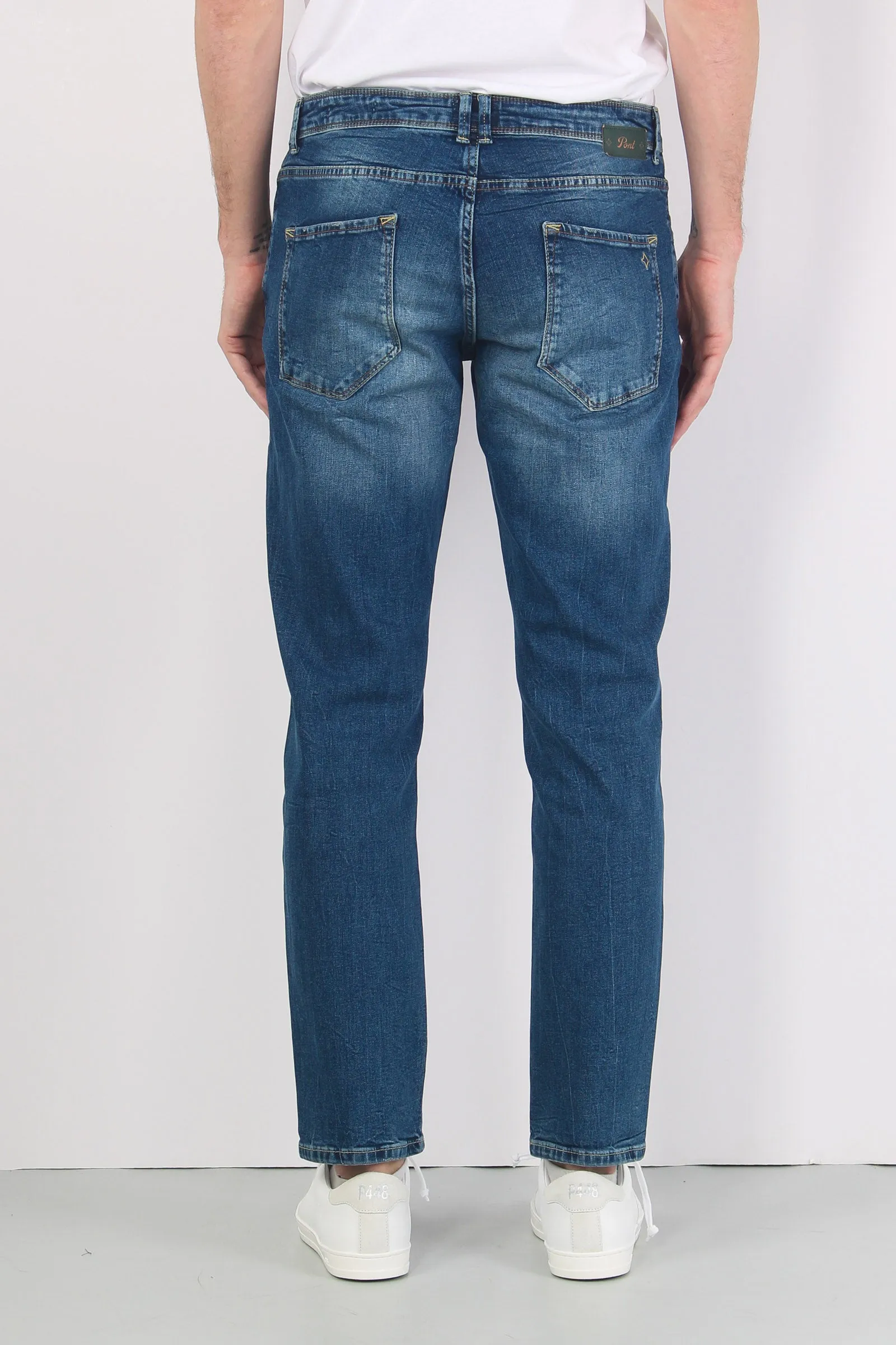 Denim Tapered Fit Denim Scuro