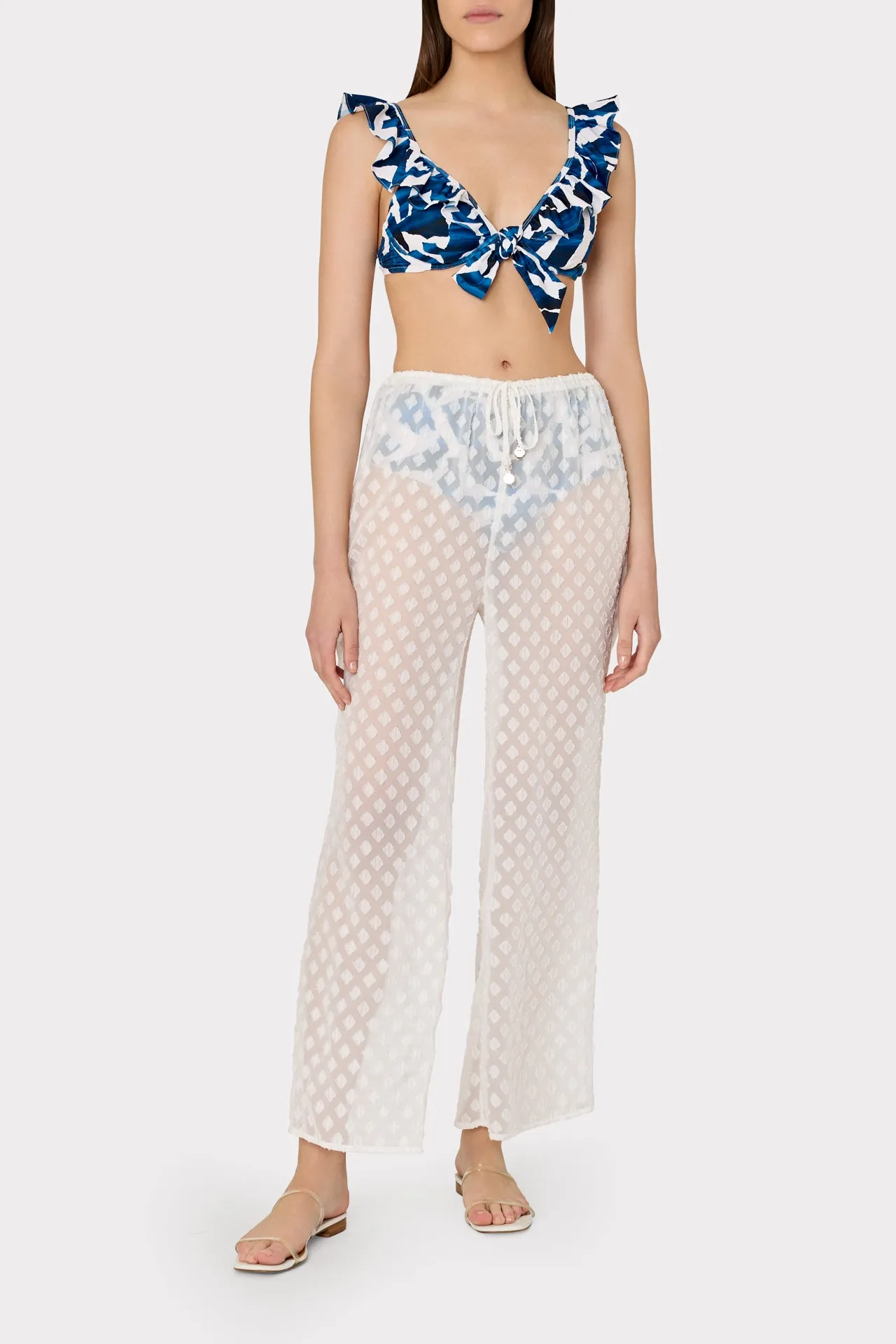 Diamond Jacquard Coverup Pants