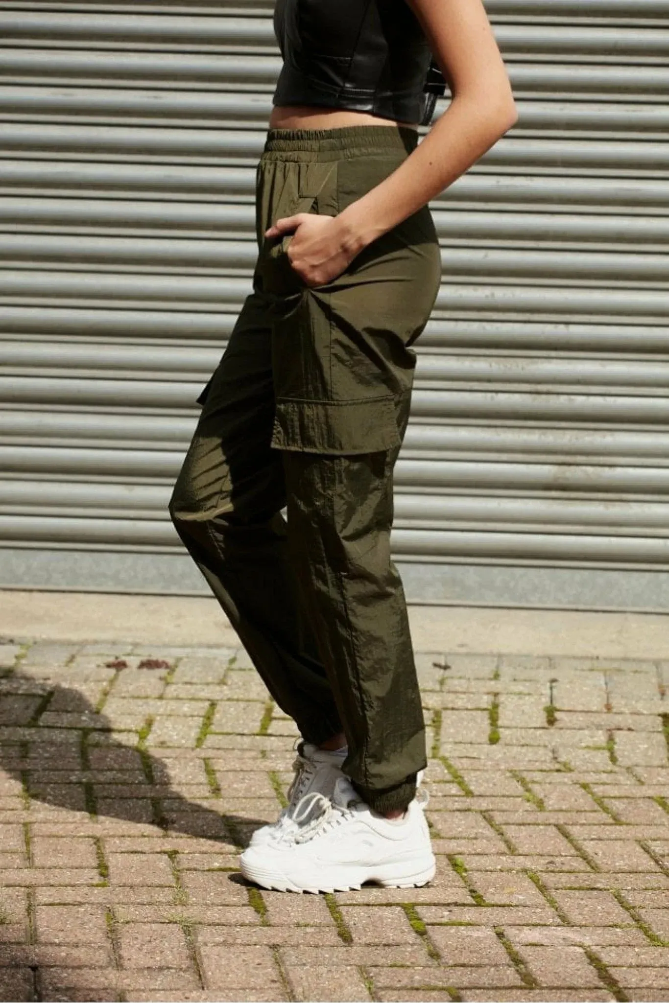 Double Second Khaki Cargo Trousers