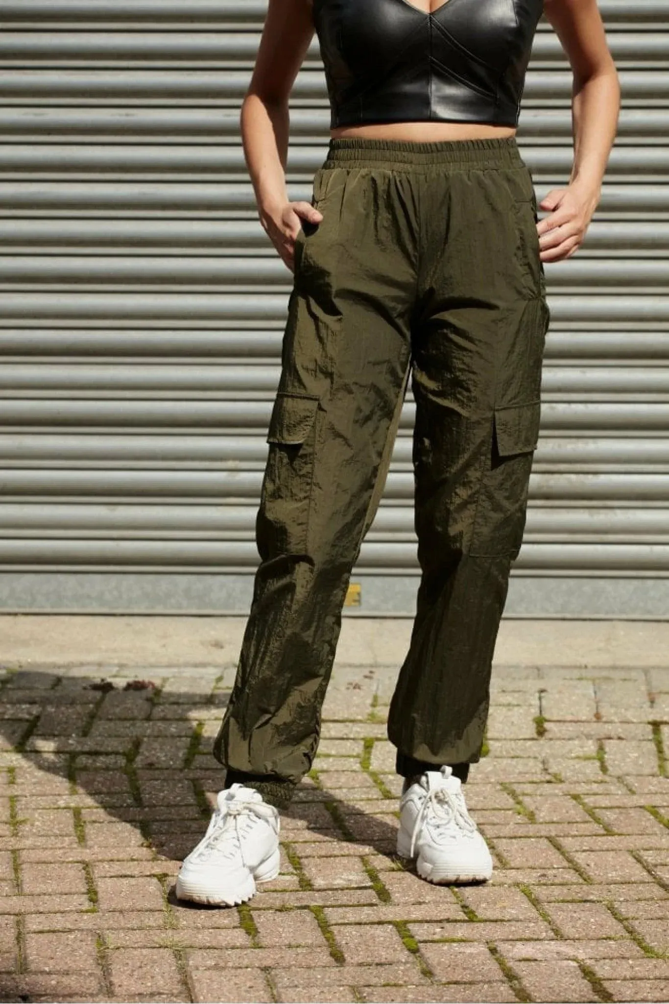 Double Second Khaki Cargo Trousers