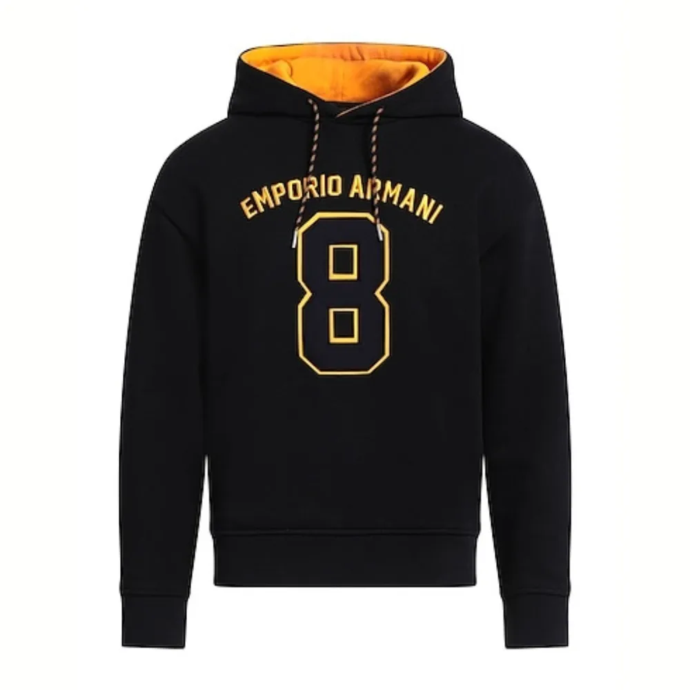 EMPORIO ARMANI  |Pullovers Unisex Street Style Long Sleeves Plain Cotton Logo