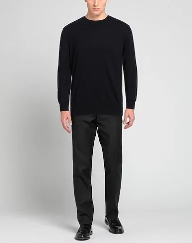 Ermenegildo Zegna  |Crew Neck Pullovers Long Sleeves Plain Cotton Oversized