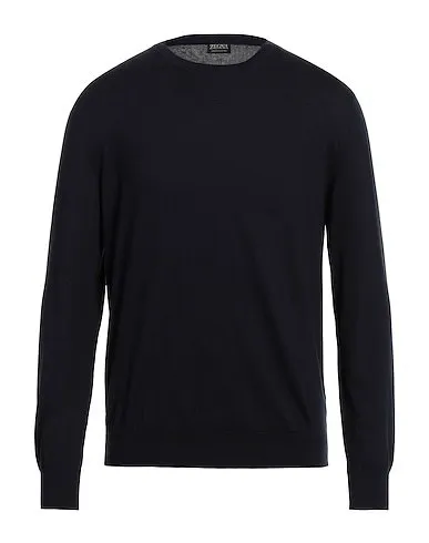 Ermenegildo Zegna  |Crew Neck Pullovers Long Sleeves Plain Cotton Oversized