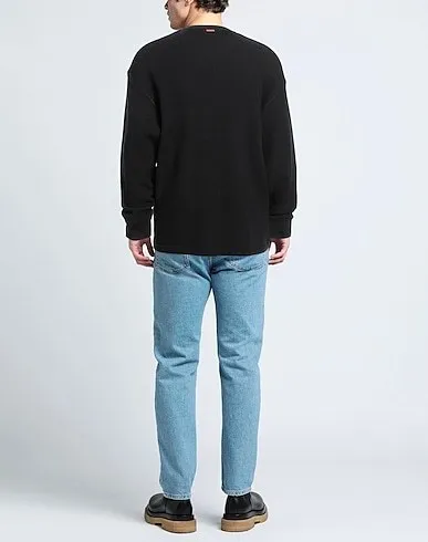 Ermenegildo Zegna  |Pullovers Long Sleeves Plain Oversized Logo Luxury Sweaters