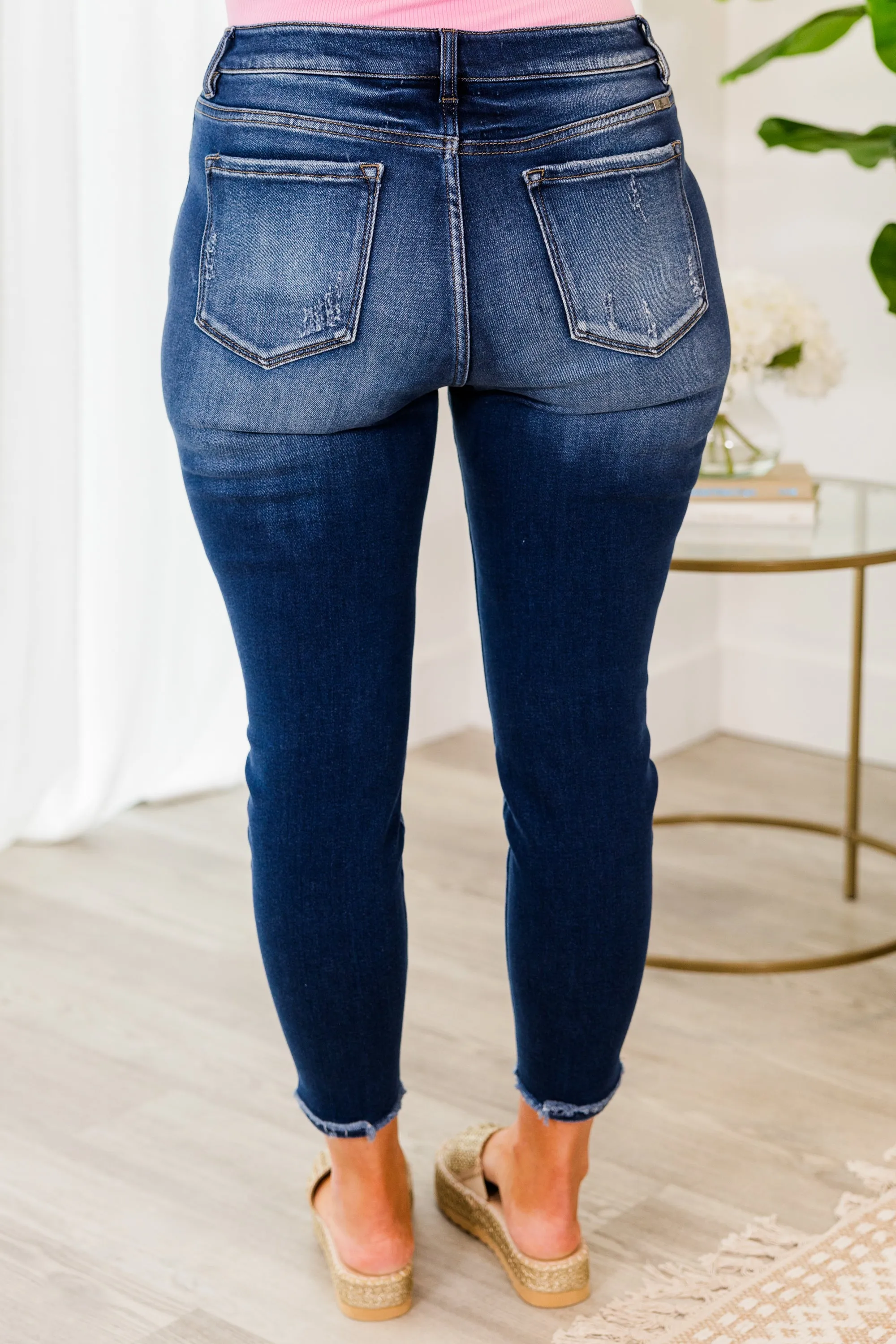 Essential Charm Jeans, Dark Wash