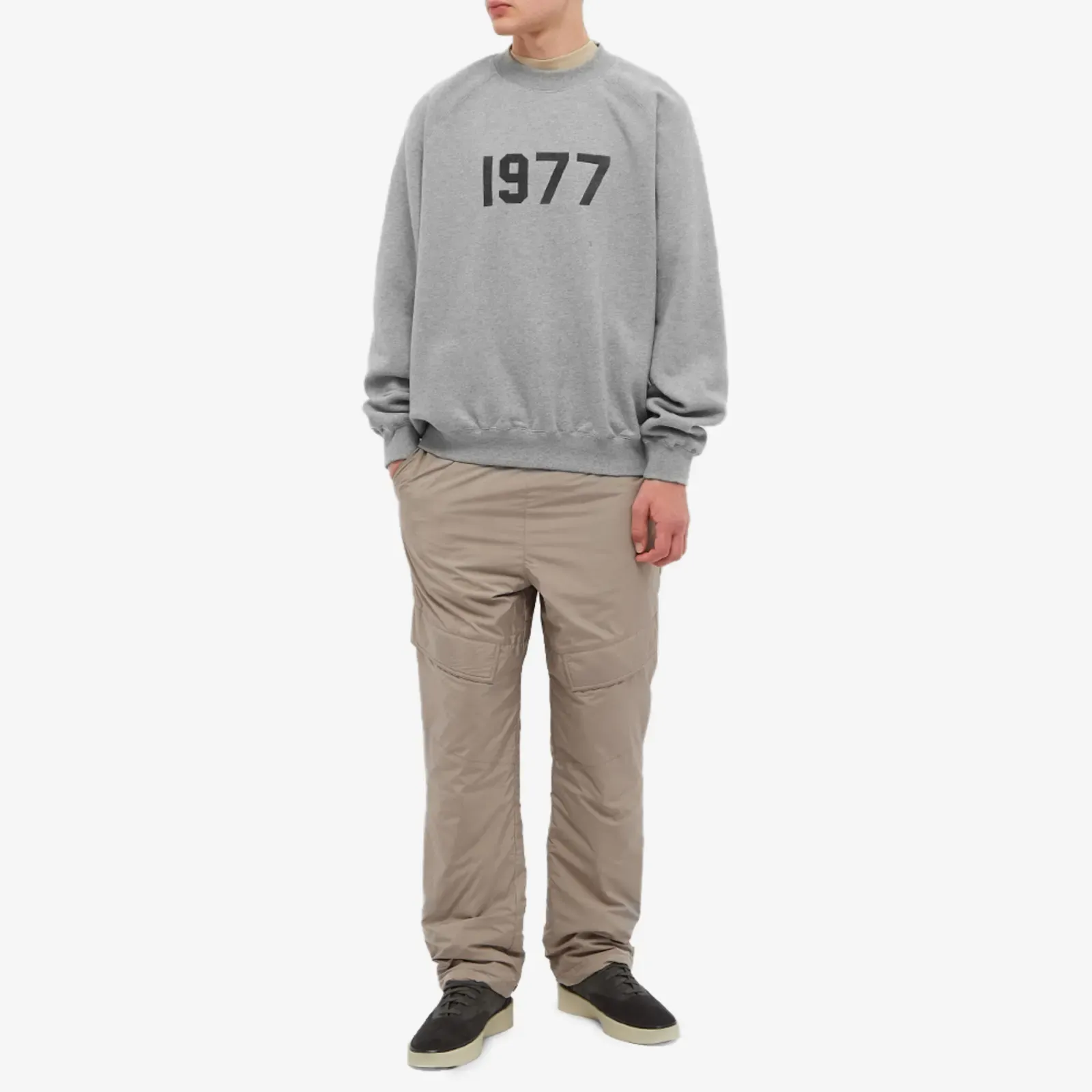 Fear of God ESSENTIALS Crewneck 1977 'Dark Oatmeal'