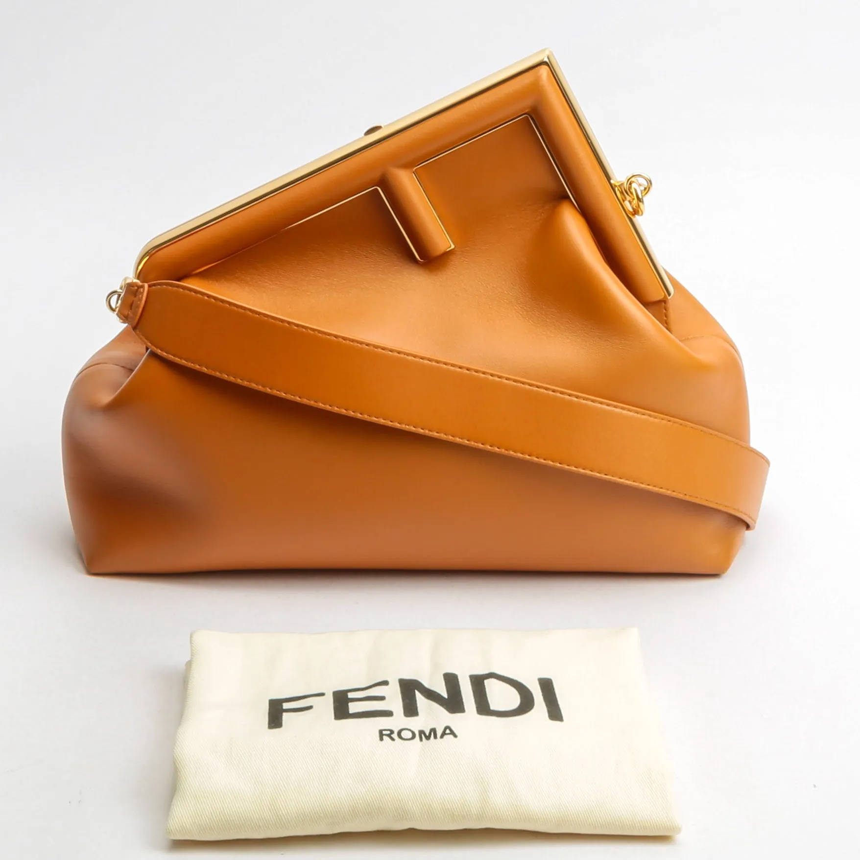 FENDI First Medium Shoulder Bag - Brown